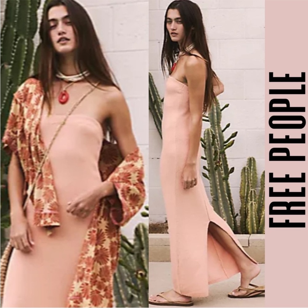 Free People Beach Cotton Strapless Dress XS